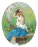 Verfrissing bij de fontein - Émile-Auguste Pinchart — weergave van het kunstwerk