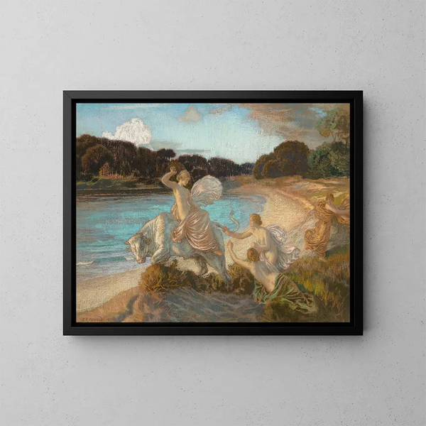 L'enlèvement d'Europe - Émile-René Ménard — ingelijst kunstwerk aan de muur