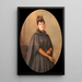 Portrait of Camille Majorelle, daughter of Auguste, sister of Louis, aunt of Jacques - Émile Friant — framed artwork on a wall