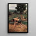 Strijd - Émile Friant — ingelijst kunstwerk aan de muur