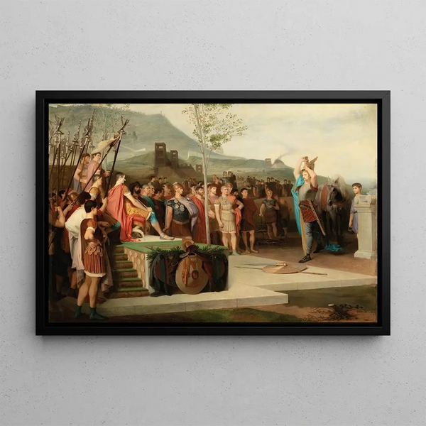 mile Lvy - Vercingetorix Throws Down His Arms At The Feet Of Julius Caesar.webp