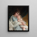 Een tedere omhelzing - Émile Munier — ingelijst kunstwerk aan de muur