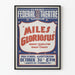 Vintage theaterposter Miles Glorious - Retro muurschildering decoratie