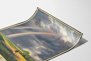 Vintage Poster of South Manchuria Railway Co. with Rainbow