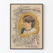 Vintage poster van Miss Margaret Mather onder leiding van J.M. Hill