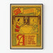 Vintage poster van Mobile and Ohio R.R. eetwagens, Kerstmis 1902