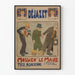 Poster Déjazet Mossieu le Maire - Vintage Elzas wanddecoratie