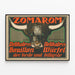 Vintage Poster Zomarom Bouillon Delicatesse — ingelijst kunstwerk aan de muur