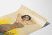 Vintage poster Nangita vrouw in bloemenjurk art deco