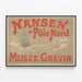 Vintage poster of Nansen at the North Pole Musée Grévin — framed artwork on a wall