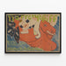 Decoratieve poster Narrenschiff in expressionistische stijl — ingelijst kunstwerk aan de muur