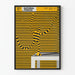 Decorative Poster Natural Forces with Graphic Stripes