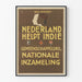 Dutch National Collection Vintage Poster - Nederland Helpt Indië