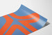Poster ontwerp abstract Sven Lukin blauw en oranje