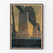 Vintage poster of Pont Alfred H. Smith on the Hudson River - New York Central Lines