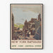 Vintage poster of New York Upper Bay from Lower Manhattan