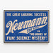 Vintage poster Newmann The Great - Wetenschap en mysterie op het toneel — ingelijst kunstwerk aan de muur