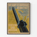 Vintage Poolse militaire poster ter bescherming van de Baltische Zee