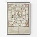 Oude Koninklijke Spelbordposter - Vintage Wanddecoratie