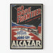 Vintage poster No More Frontier with moving train