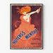 Vintage poster Nuyens's Menthe - Oude reclame voor Crème de Menthe Rose