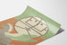 Art Deco Poster Paard met vleugels en grafisch symbool