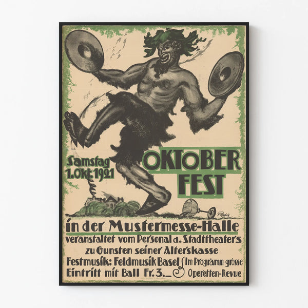Vintage Oktoberfest 1921 - Authentieke Muurdecoratie Poster
