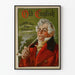 Vintage Poster Oud Engels Gebogen Gesneden Tabakspijp