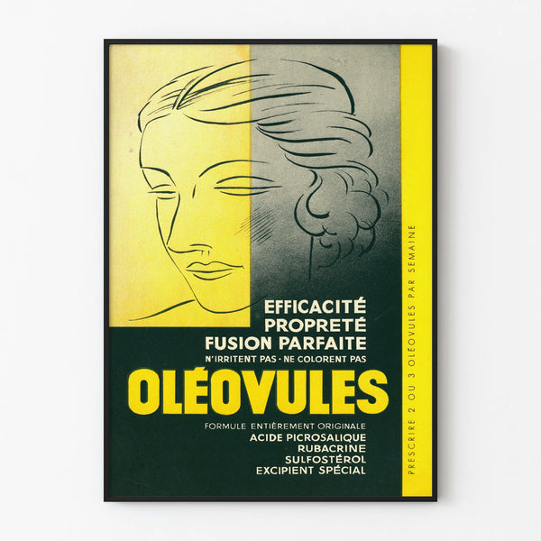 Vintage poster Oléovules - Retro wanddecoratie