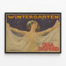 Vintage decoratief poster Olga Desmond Wintertuin — ingelijst kunstwerk aan de muur