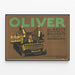Vintage poster van OLIVER typemachine — ingelijst kunstwerk aan de muur