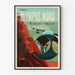 Retro Poster of Olympus Mons - Summit of the Highest Peak in the Solar System