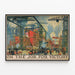 Nautical victory wall decoration poster — framed artwork on a wall