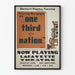 Vintage Theaterposter Detroit Federal - One Third of a Nation