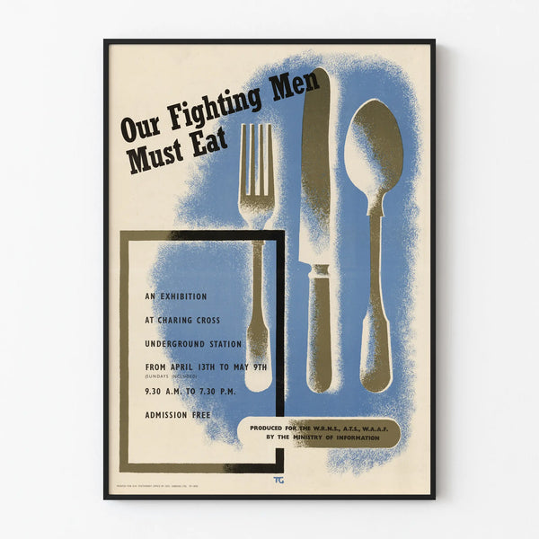 Vintage Poster Onze Strijders Moeten Eten - Retro Oorlogs Muurdecoratie