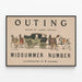 Vintage Poster Outing Midsummer Number by Caspar Whitney — framed artwork on a wall
