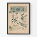 Vintage decoratieposter Uitje voor december Prettige Kerstmis 1895