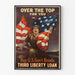 Vintage Patriotisch Poster Amerikaanse Derde Lening Vrijheidsobligaties