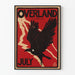 Decorative poster Overland July with soaring eagle