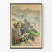 Vintage poster Pelvoux: bergwandeling en alpine natuur