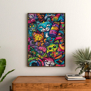 Pop Art Poster - Dschungelkatze