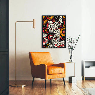 Pop Art Poster - Dekonstruiertes Gesicht