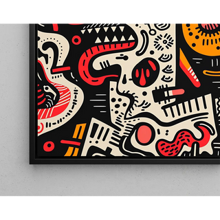 Pop Art Poster - Dekonstruiertes Gesicht