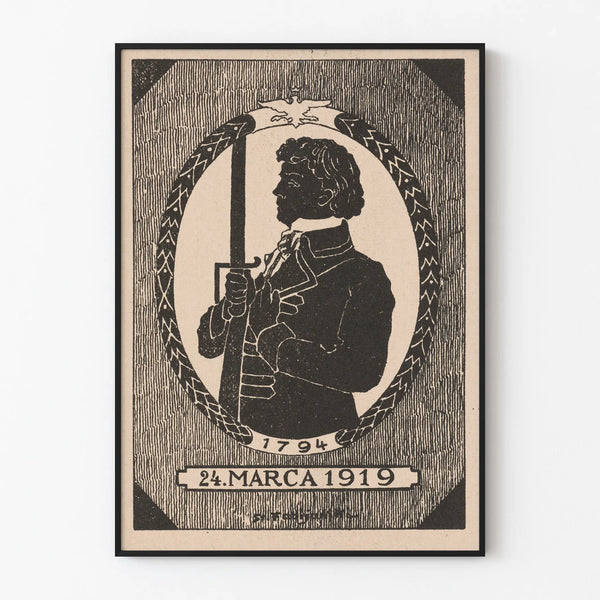 Herdenkingsposter voor de 125e verjaardag van de eed van Tadeusz Kościuszko