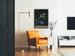 Artistieke Poster Passiflorine Elegante Portret in Blauw