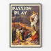 Poster Passiespel - Vintage religieuze muurkleurdecoratie