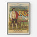 Vintage poster of Pau Winter Station with calming climate, Europe