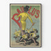 Vintage poster van Paulus danser in gele outfit