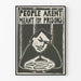 Socio-Political Poster "People Aren't Meant for Prisons"