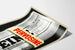 Vintage reclameposter Pervosine krant gevouwen